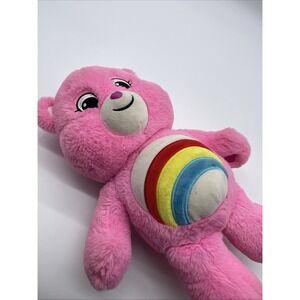 Care‎ Bears Unlock the Magic Cheer Bear 14" Plush Pink Rainbow Stuffed Animal